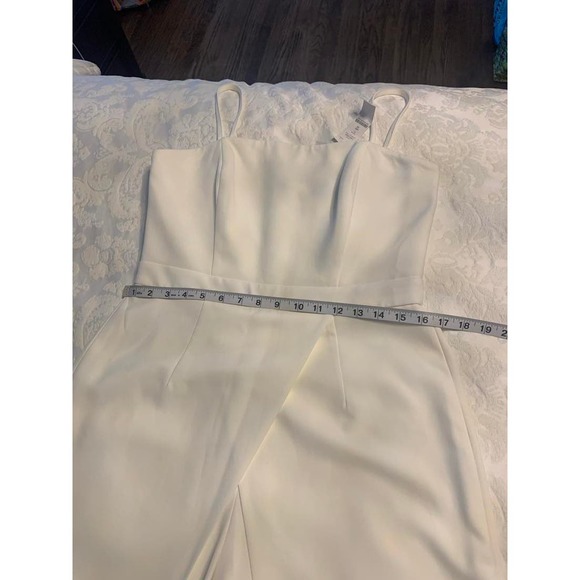 WHBM Winter White Jumpsuit (Formal) - Picture 7 of 13